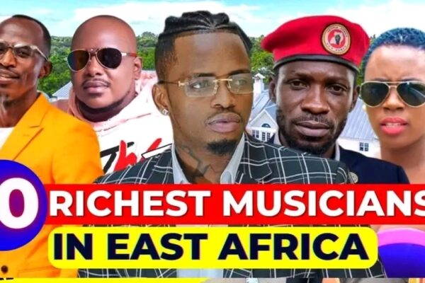 Richest East African Musicians 2026 ranking led by Diamond Platnumz and Sauti Sol.