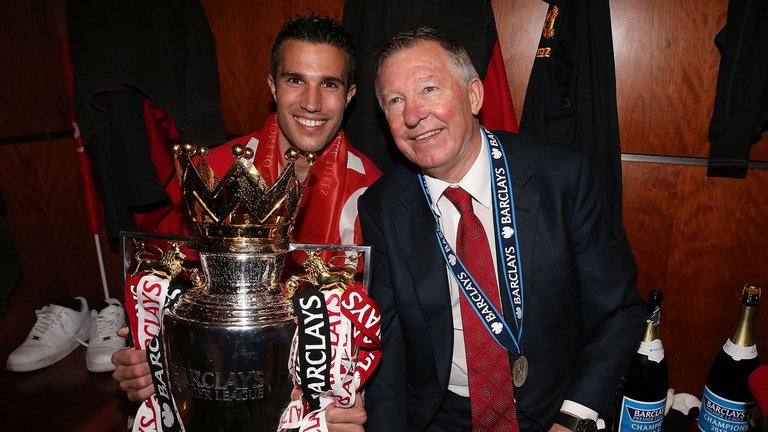 Sir Alex Ferguson Managerial Curse debate after Robin van Persie Feyenoord exit